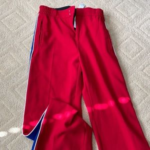 Zara track dress pant trouser red white and blue